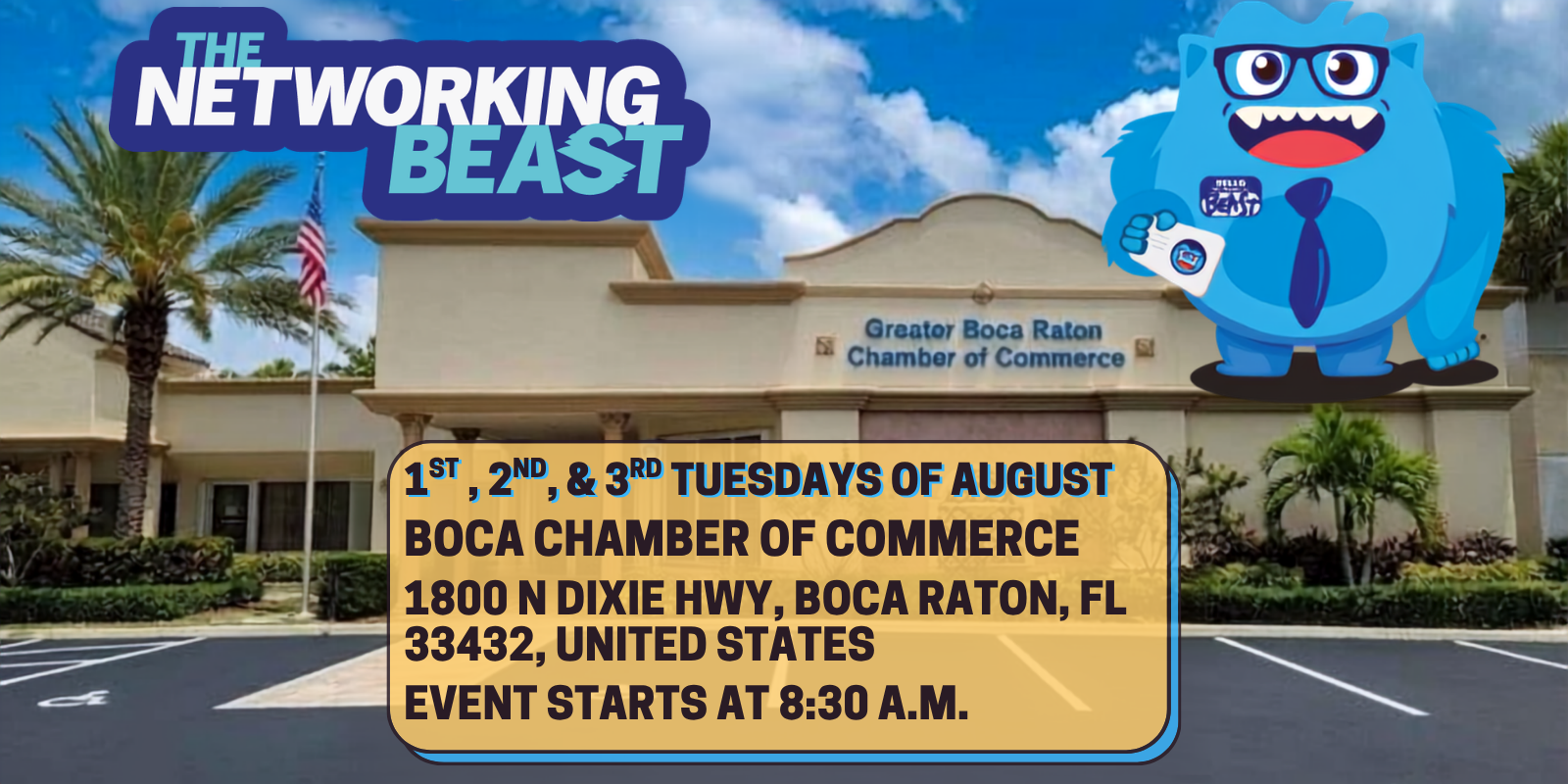 AM Beast Boca Raton event banner