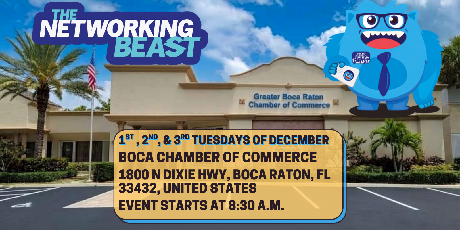 AM Beast Boca Raton event banner