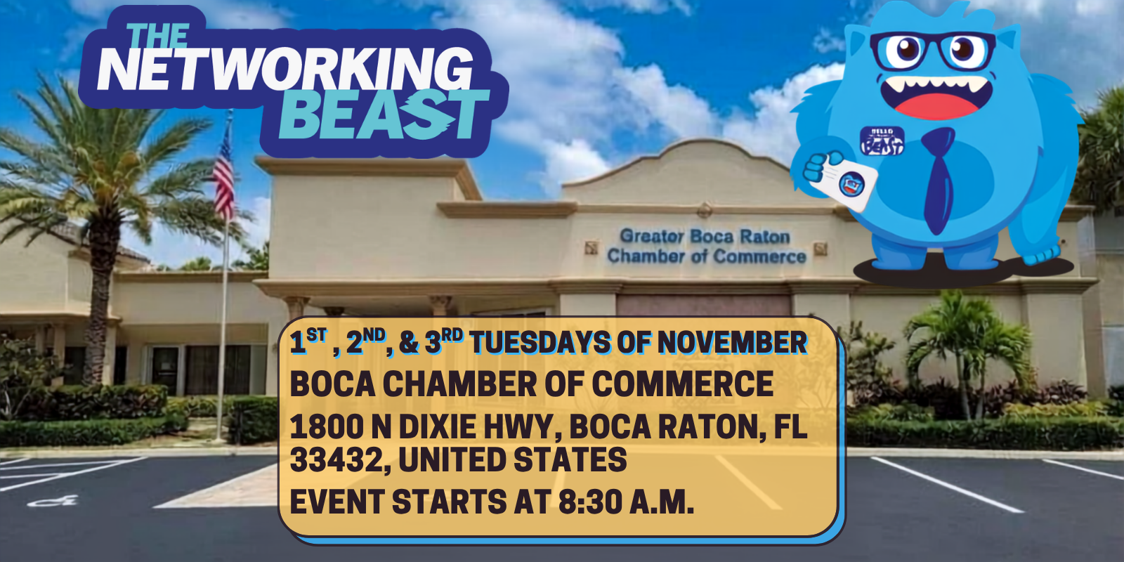 AM Beast Boca Raton event banner