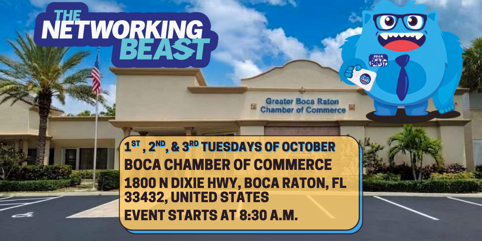 AM Beast Boca Raton event banner