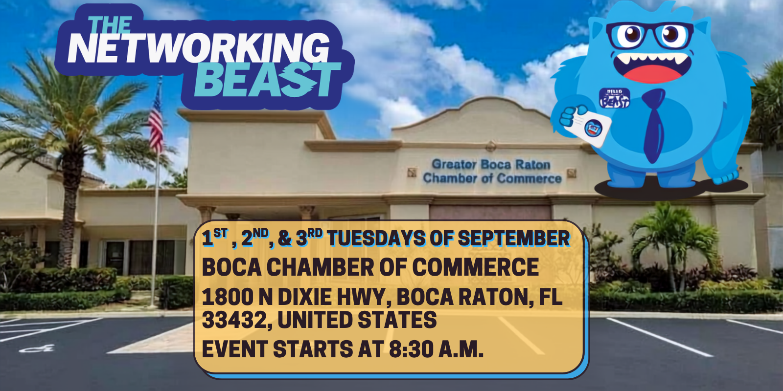 AM Beast Boca Raton event banner