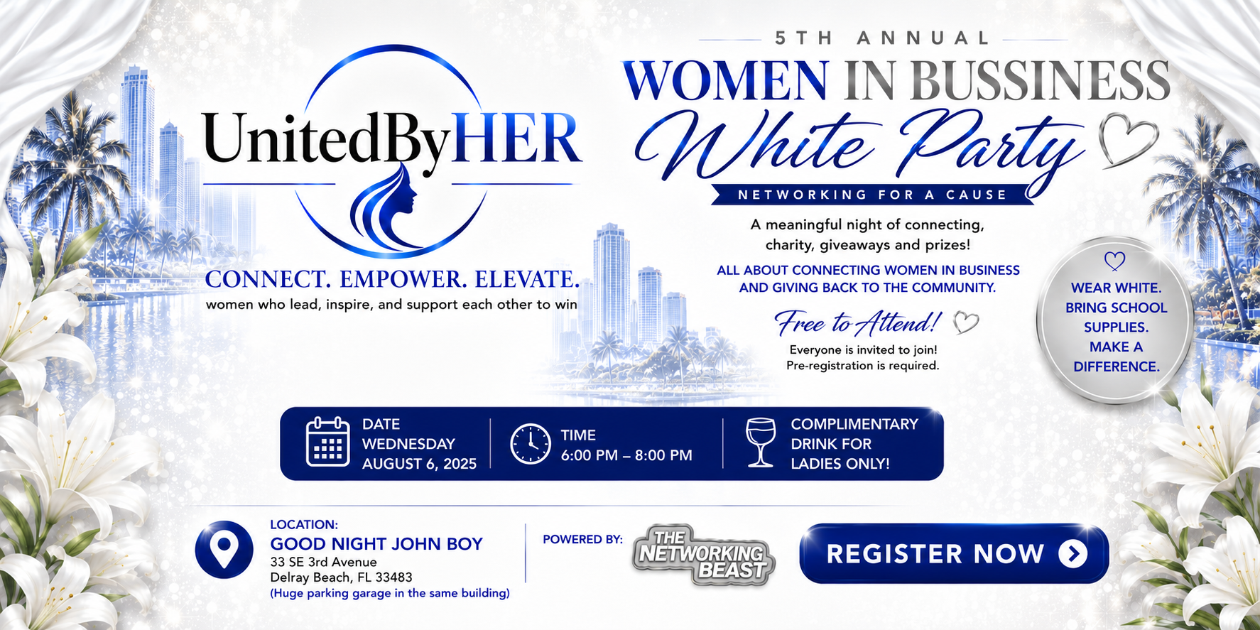 UnitedByHer networking event banner