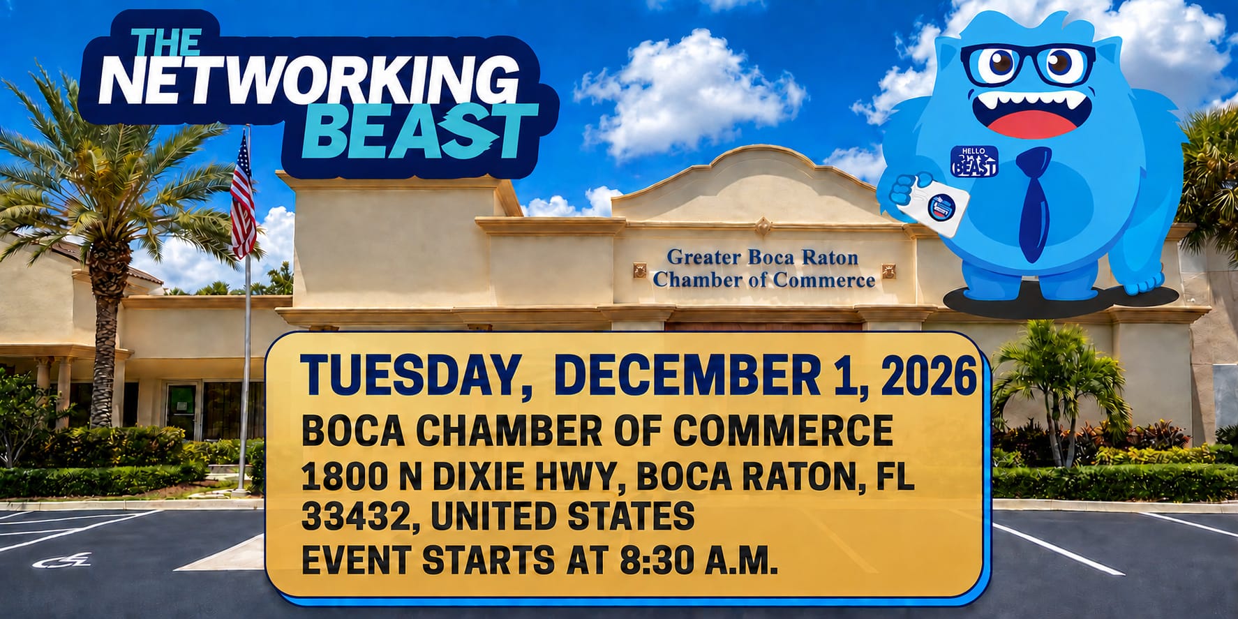 AM Beast Boca Raton event banner