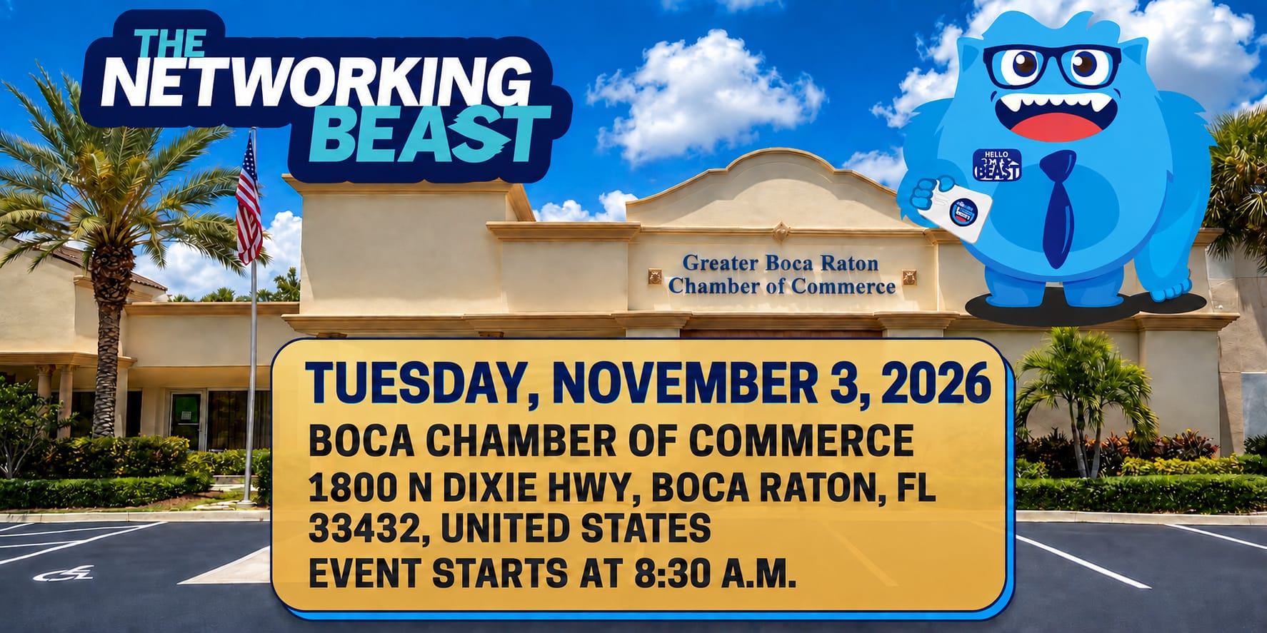 AM Beast Boca Raton event banner