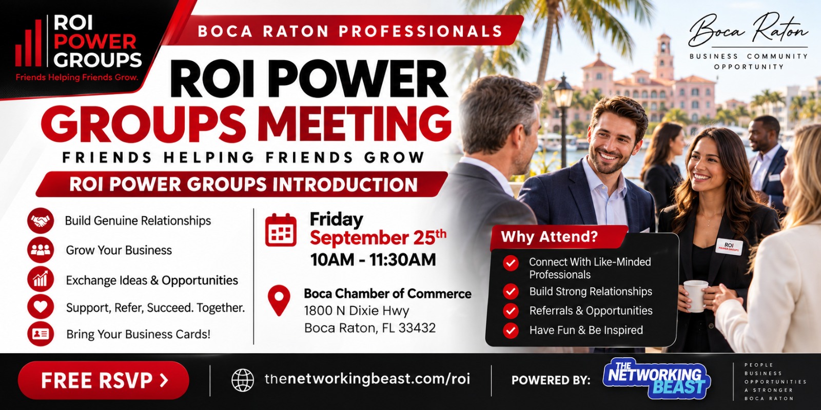 ROI Power Groups event banner