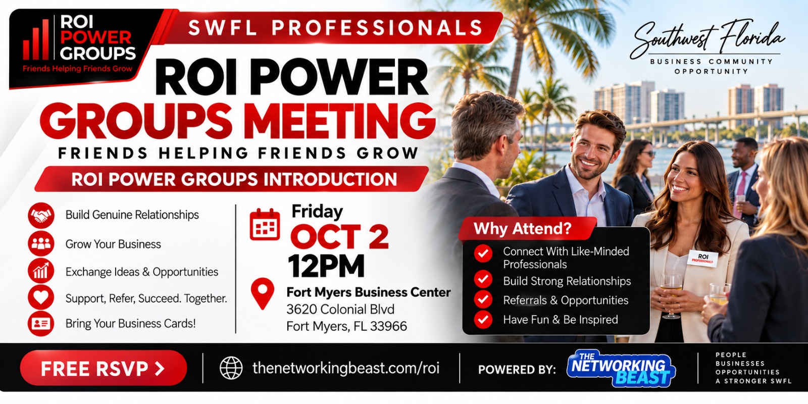 ROI Power Groups event banner
