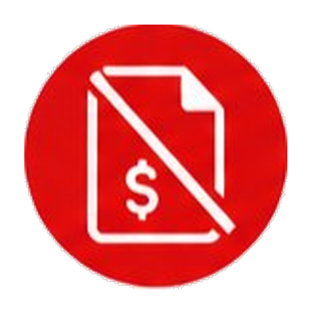 No Application Fee icon