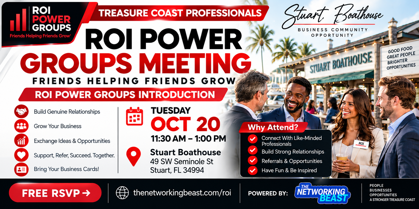ROI Power Groups event banner