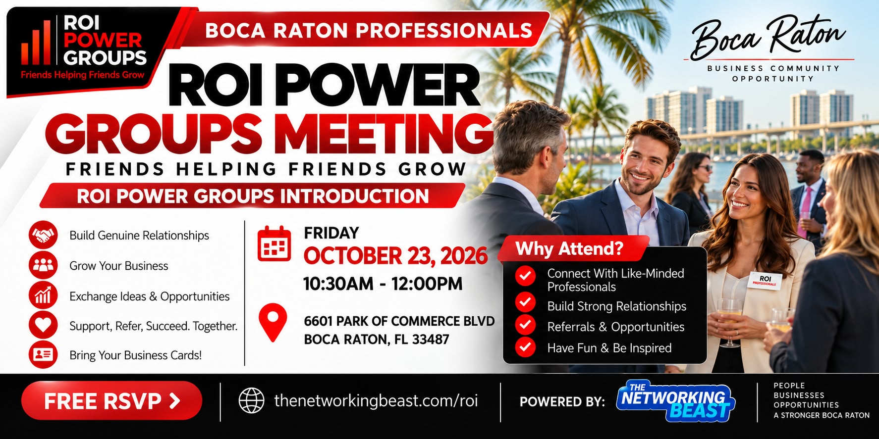 ROI Power Groups event banner